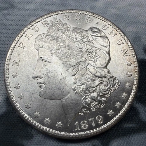 1879 S MORGAN SILVER DOLLAR! BEAUTIFUL UNCIRCULATED Coin! WOW! Toned Reverse!