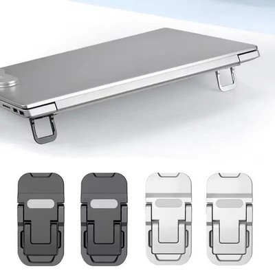 2PCS Foldable Laptop Stand Invisible Adhesive Adjustable Notebook Riser