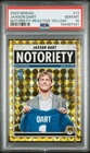 2025 PANINI MOSAIC NOTORIETY REACTIVE YELLOW #11 JAXSON DART ROOKIE 21/89 PSA 10