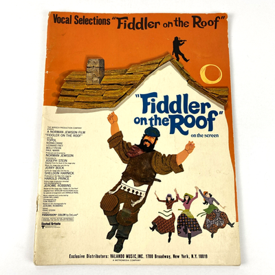 #ad #ad Fiddler on the Roof Sheet Music Easy Piano Vocal Selections 1971 Musical $12.71
