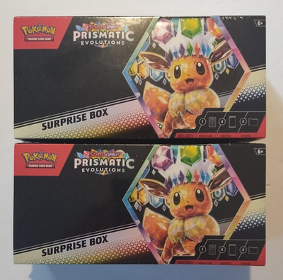Prismatic Evolutions Surprise Boxes FACTORY SEALED Lot of 2