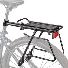 Heavy-Duty Rear Bike Rack - Quick Release, Fits 24"-29" Bikes, 60Lbs Capacity