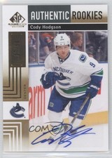 2011 SP Game Used Edition Authentic Rookies Gold 7/50 Cody Hodgson #197 Auto 0y6