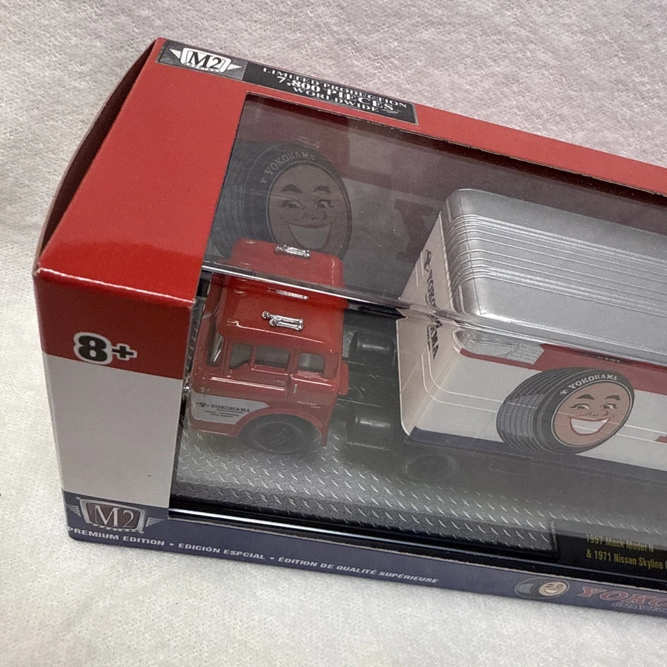M2 Machines Yokohama 1957 Mack Model N & 1971 Nissan Skyline GT-R (S33  18-25) - Image 2 of 4