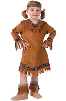 Brand New Native American Indian Girls Dress Toddler Costume