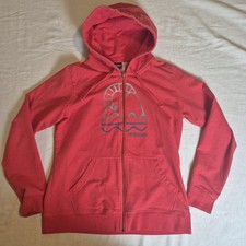 Patagonia Organic Cotton M Med Womens Zip Up Hoodie Salmon Pink