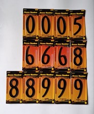13 Packs Black Metal Zinc House Numbers 4.2"