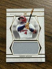 2025 Topps Definitive Yadier Molina Game Used Jumbo Patch Relic • #DJRC-YM • /50