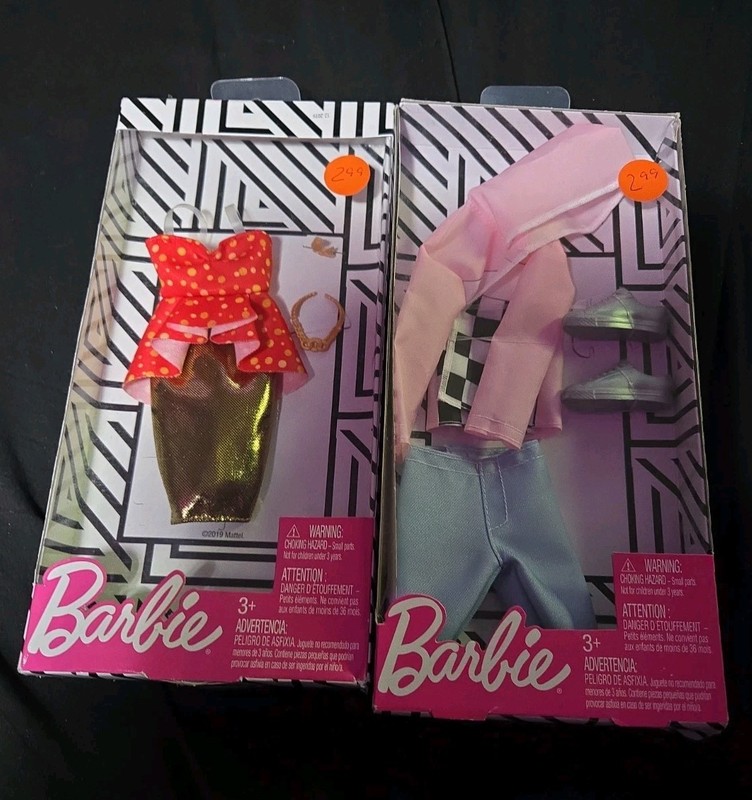 Lot Of 2 Barbie & Ken Doll Clothing - NEW in Package 