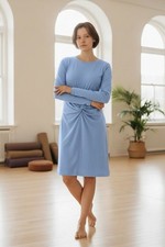 Daily Practice NEW! Urban Outfitters womens long sleeve blue twist waist Large