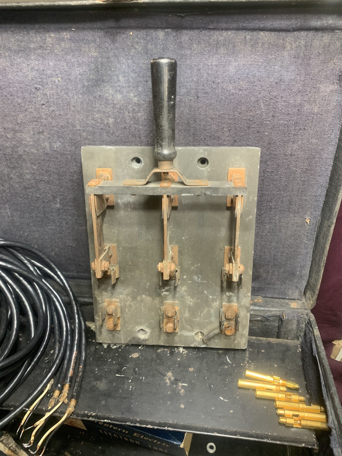 Vintage 100A Slate Knife Switch 1927 Lowe’s Theater Western Electric Sound Rack