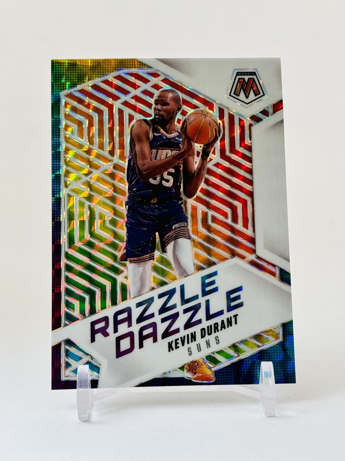 2024-25 Panini Mosaic Kevin Durant Razzle Dazzle Case Hit SP Phoenix Suns CLEAN