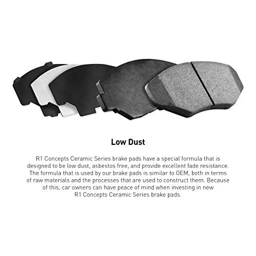  Rear Ceramic Series Brake Pad With Rubber Steel Rubber Shims 2310-0536-00 - Picture 4 of 8
