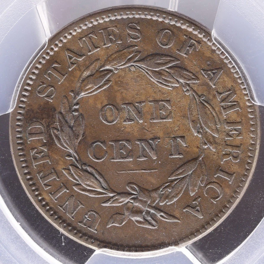 1836 Coronet Head Large Cent PCGS XF40 Choice Chocolate Tones • N-6 R-2 Variety - Image 4 of 4