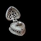 Beautiful Vintage Sterling silver boxed engagement ring charm marriage wedding