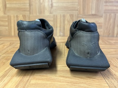 RARE Sz 7.5 - Adidas x Rick Owens Tech Runner Triple Black Leather