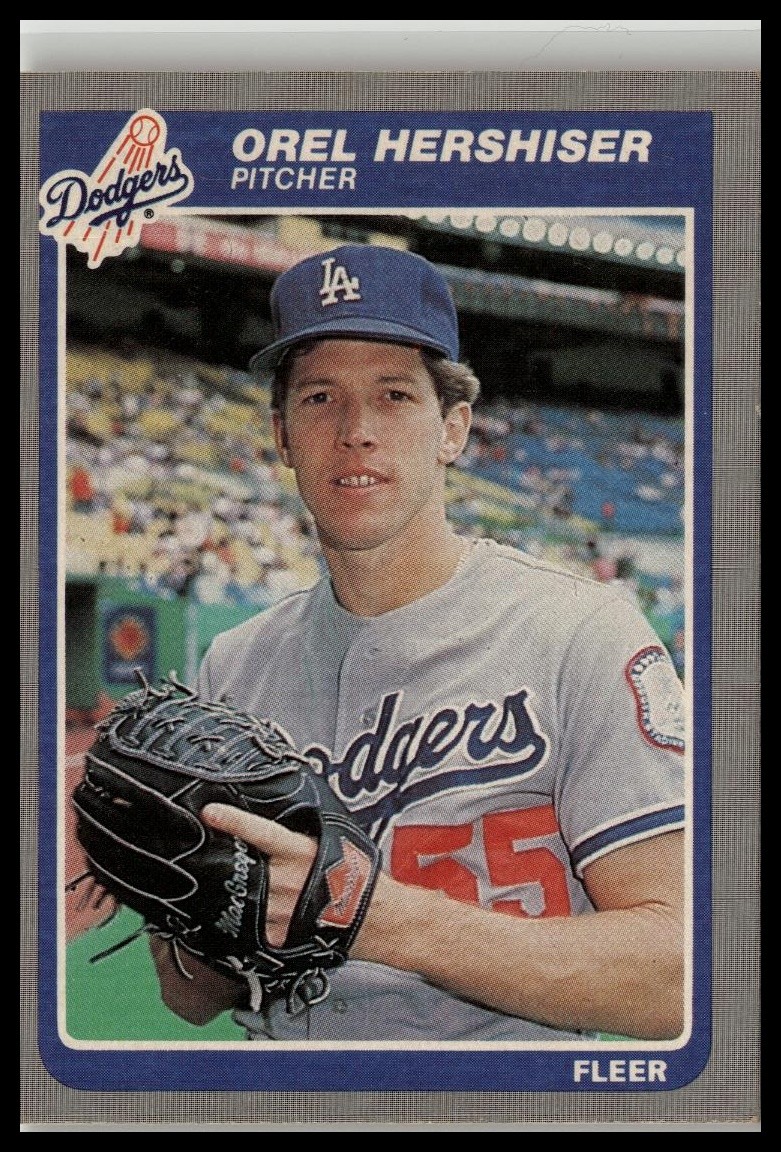 Orel Hershiser 1985 Fleer #371 RC Los Angeles Dodgers Card