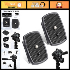 Universal 43x43mm Quick Release Plate Set for Tripods - Camera Mount Adapter, 2