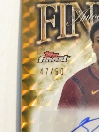 2025 Finest Autographs De'Andre Hunter SP 47/50 Cleveland Cavalier # FA-DH - Picture 3 of 5