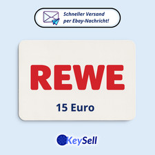REWE 15&euro; Euro Digitaler Guthaben Code Gift Geschenk Gutscheincode via E-Mail