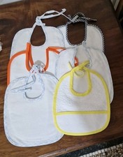 6 BAVAGLINI IN COTONE CON TELA AIDA DA RICAMARE