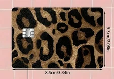 Leopard Credit/Debit Card Cover Skin Sticker 
