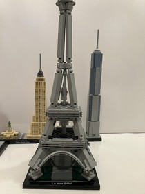 LEGO Architecture Lot 21028 New York City 21019 Eiffel Tower 21003 Seattle Rare