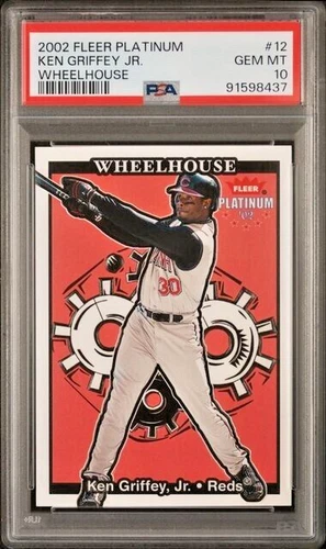 2002 Fleer Platinum Wheelhouse 12 Ken Griffey Jr. Wheelhouse PSA 10 Insert