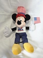 Mickey 4th Of July  I Love USA On His Shirt. No Tag.