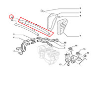 Flexible Heizschlauch Fiat Palio - Siena Original 46440904