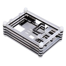 Raspberry Pi 3 9 Layer Acrylic Shell Case with Fan Hole Black