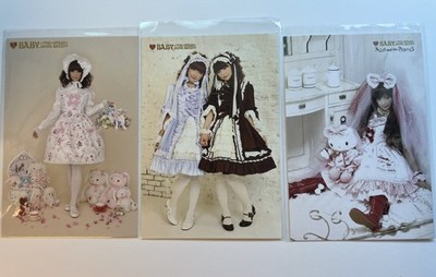 BABY, THE STARS SHINE BRIGHT Post Card Lot of 3 Lolita Fashion