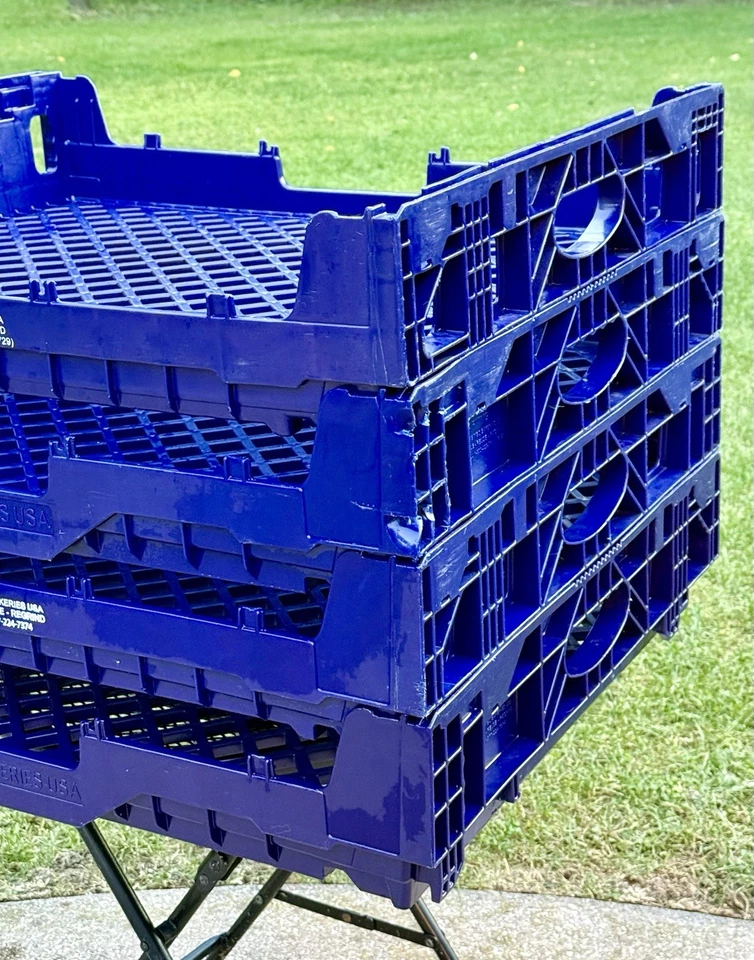 Paquete de 4 bandejas de pan/bandejas de pan de plástico de alta resistencia  Foto 3 de 4