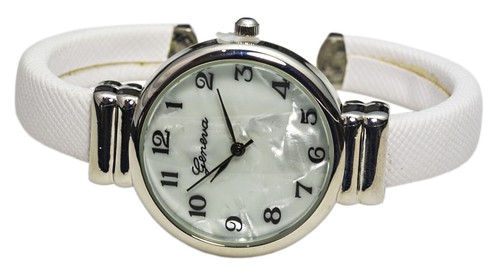 Blekon Collections Analog Quartz Saffiano 31mm Case Leather Cuff Bangle Watch - Picture 96 of 98