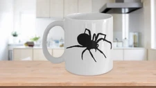 Spider Mug Coffee Cup Funny Gift for Creepy Halloween Sense Arachnology Man