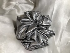 MERCEDES BLANCO XXL GRAY HANDMADE SCRUNCHIE  NEW