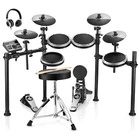 Donner DED-200X Electric Drum Set For Sale With Dual Zone Snare Headphone Throne