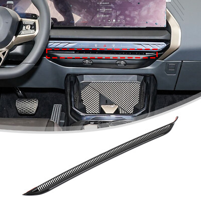 ABS Gloss Black Central Screen Lower Air Vent Trim Cover For BMW X3 G45 2025+