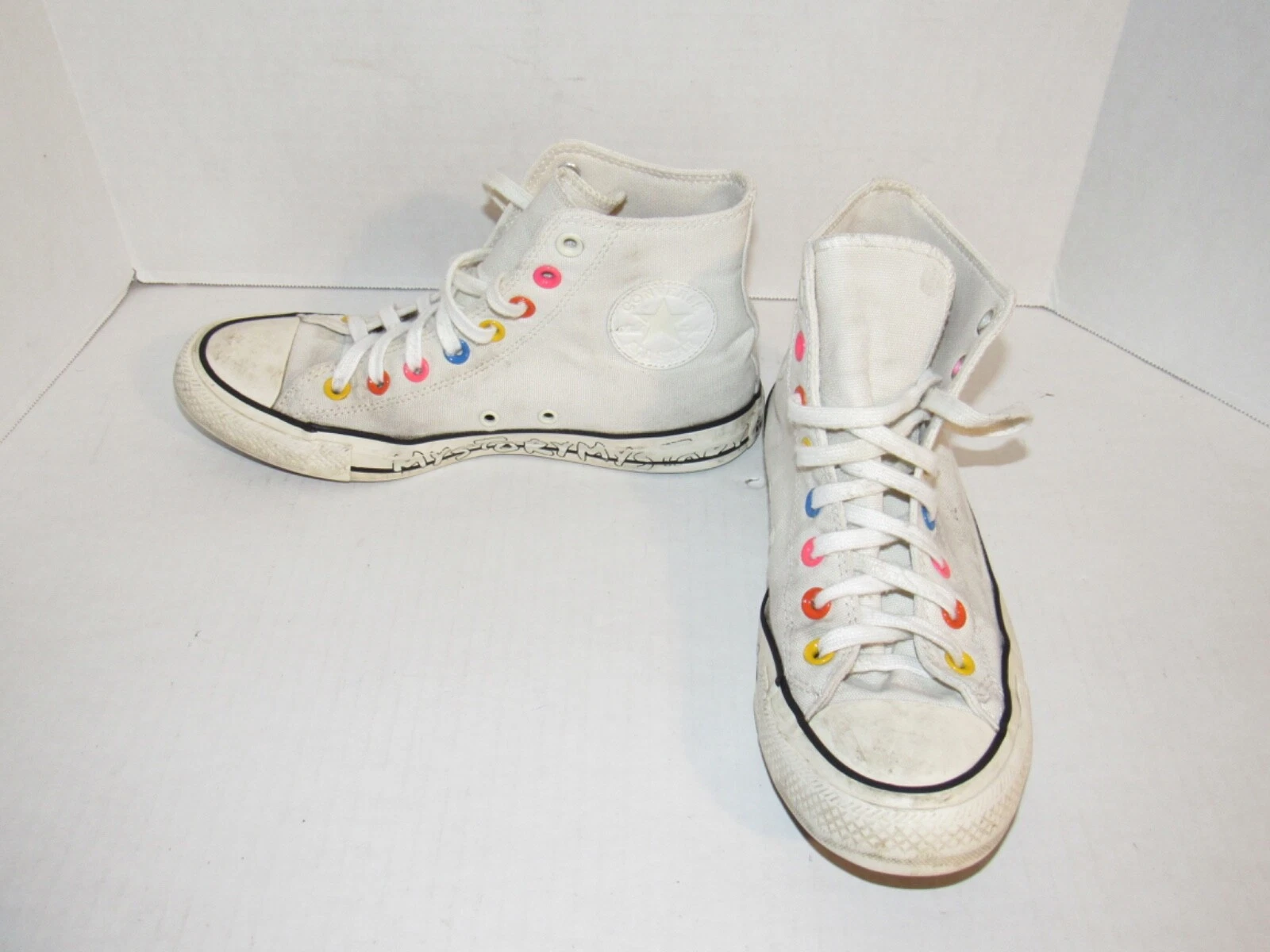 Scarpe Converse Chuck Taylor All Star Hi My Story Egret bianche 170293F donna 8 5