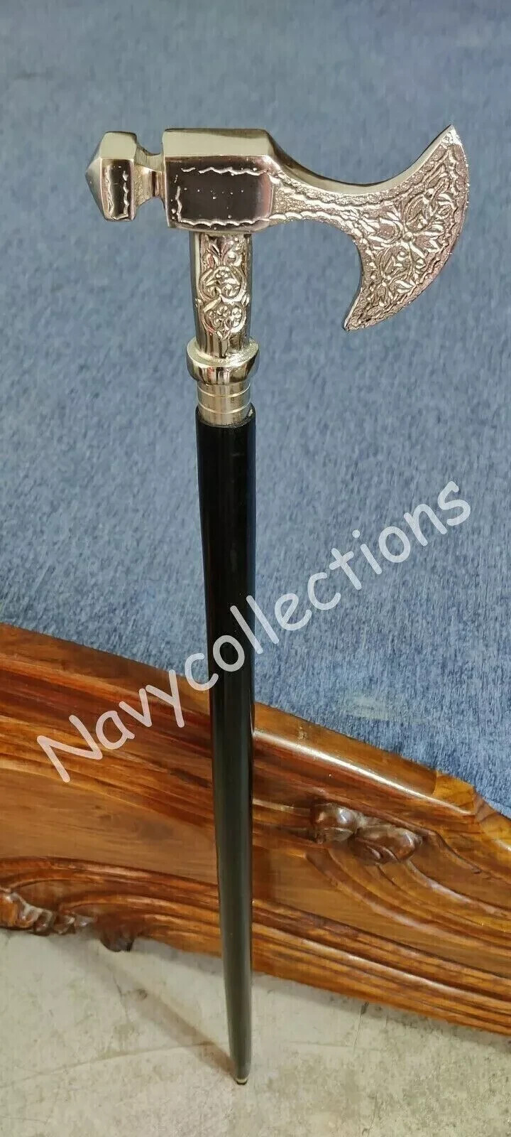 Handmade Solid Designer Axe  Crafted Hardwood Fol… - image 6