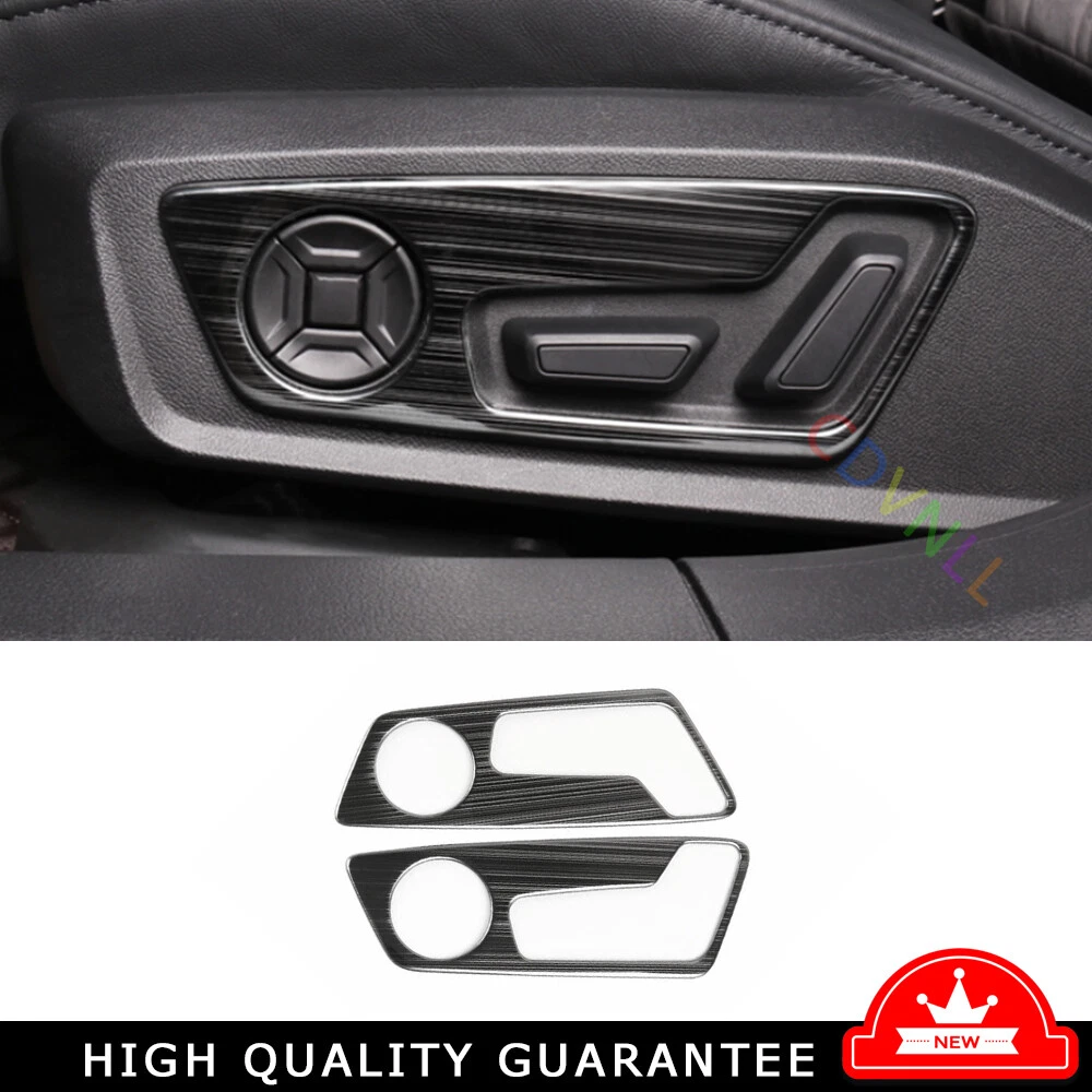 Seat Adjustment Button Panel Trim 2* Fit For Audi A6 A7 2019-2024 Black Titanium