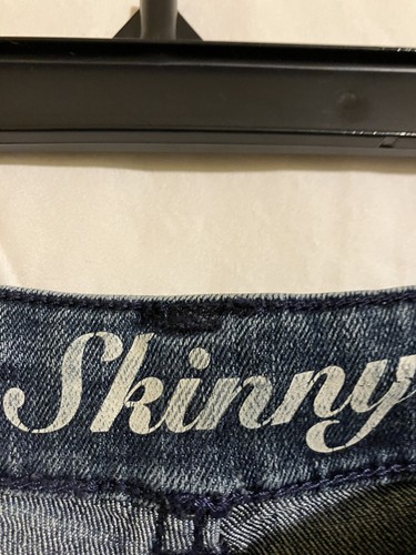 Crazy 8 Skinny Jeans Girls Size 10 Plus Medium Wash Adjustable Waist Stretch - Picture 3 of 4