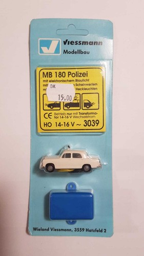 3039 VIESSMANN - ESCALA H0 - MERCEDES BENZ 180 POLIZEI (c2) | Condition: Nuevo