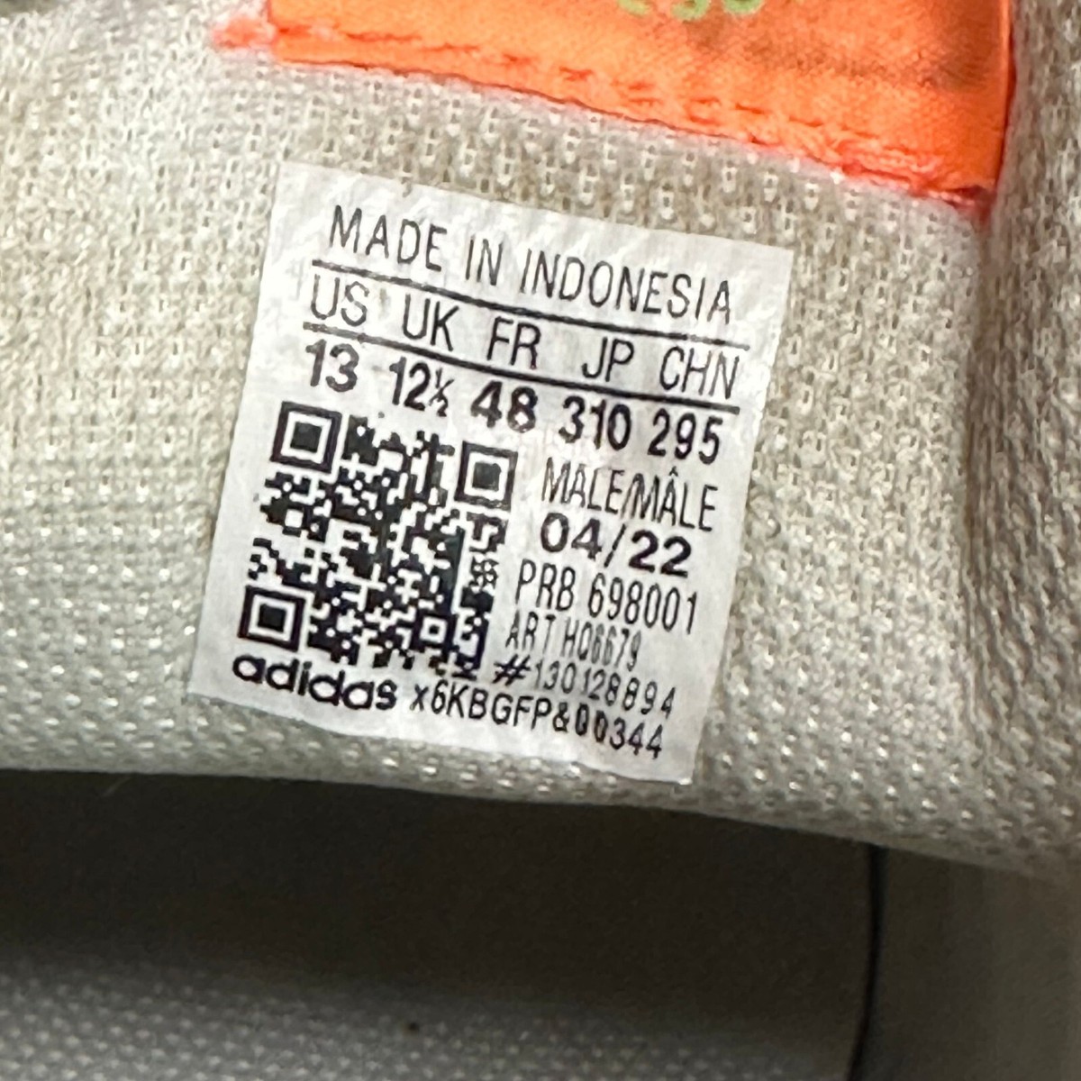 Size 13 - adidas ZX 750 Alumina/Bliss Orange/Pulse Blue for sale