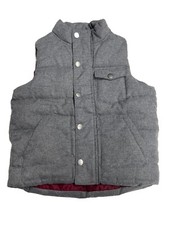 Old Navy Gray Youth Size XS 5 Puffer Vest Jacket Sleeveless Boys Girls