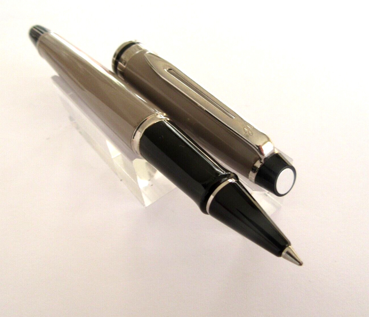 Stylo roller Waterman Expert marron anthracite collection authentique A76 - 4