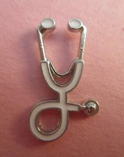 Doctor or Nurse Pink Stethoscope Lapel Pin New in Package