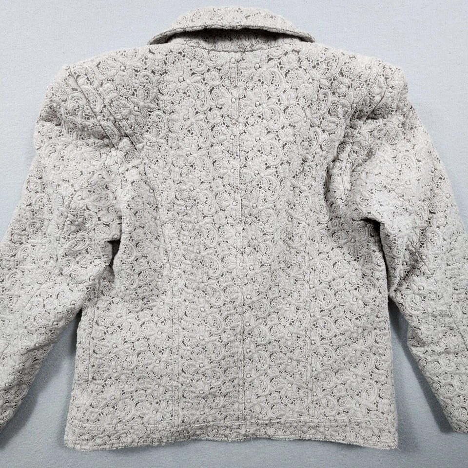 Диалог вышивка официальный костюм куртка две кнопки блейзер женщин средний - Изображение 3 из 4