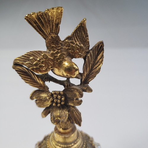 Vintage Matson Perfume Bottle K620 Bird Dogwood Footed Ormulu - Picture 5 of 21