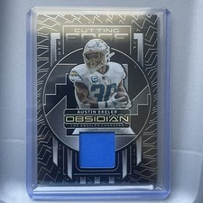 Maglia usata 2023 Panini Obsidian Cutting Edge Game #AEK Austin Ekeler 73/199